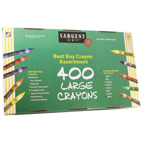 Sargent Art Sargent Art Best Buy Crayon Asst Lg Size 400 Ct SAR553250